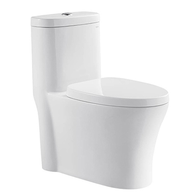 Αμερικανική τυποποιημένη άνεσης τουαλέτα λουτρών ύψους άσπρη με την ισχυρή διπλή εκροή