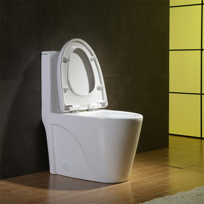 Κεραμικό επιμηκυμένο υλικό κύπελλο τουαλέτα Cupc 1 κομματιού με μαλακό - στενό κάθισμα