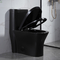 αμερικανική τυποποιημένη μαύρη πορσελάνη τουαλετών 300mm Siphonic ενός κομματιού