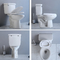 Τουαλέτες 1,28 λουτρών ξενοδοχείων Gpf αμερικανική τυποποιημένη Watersense τουαλέτα δύο κομματιού WC